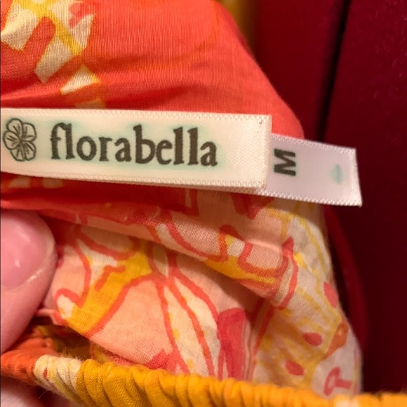 Abella Pink and Yellow Midi Dress - Picture 11 of 15